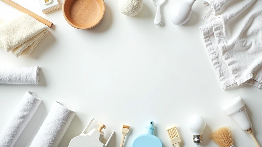 Collection of household items and furniture in storage or moving context